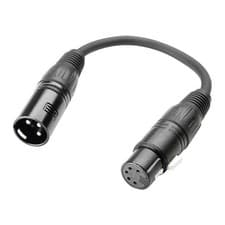 Image of Adam Hall - 3 STAR DHM 0020 XLR 5-pole Female to XLR 3-pole Male Adapter (0.2m) 