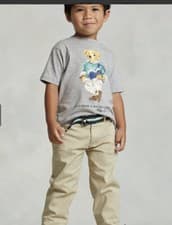 Image of RRP£68 Ralph Lauren Polo Girl Boy Bear Tshirt  Top Age 6 Years