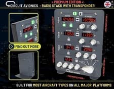 Image of Radio Stack with Transponder for Flight Simulator (PREMIUM EDITION)