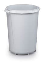 Image of Durable 40L Round Waste Bin Grey | Strong Food Safe Bin | DURABIN