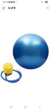 Image of Empower Core Exercise Ball 55 cm BURST RESISTANT - with Pump (AG)