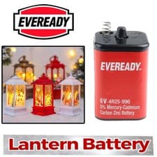 Image of Eveready Pj996 4r25 996 6v Lantern Battery Energizer Original /Brand New UK