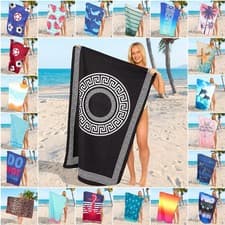 Image of Large Beach Towel Jumbo Bath Sheet Travel Sports Camping Lightweight Bath Towels