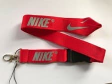 Image of Nike Lanyard for Keyring ID Holder Phone Neck Strap - Blue Black Red Pink White