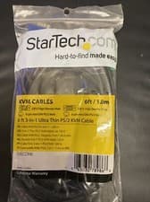 Image of StarTech.com 6 ft 3-in-1 PS/2 KVM Cable KVMCABLES 6ft/1.83m ( Brand New )