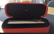 Image of Genuine GHD Gold hair straighteners with limited edition velvet vanity case.
