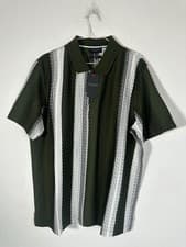 Image of TED BAKER POLO SHIRT NEW MENS SUMMER Short Sleeve BNWT GREEN RETRO M L XL