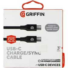 Image of Griffin 1m Charge & Sync Cable with USB-C Connector - RRP: 12.99