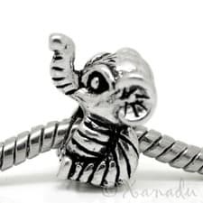 Image of Lucky Sitting Elephants European Charm Bead For European Charm Bracelets