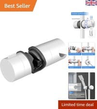Image of Chrome Plated 19-25mm Shower Head Holder - 360° Adjustable for the Perfect Angle
