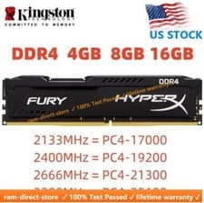 Image of FURY DDR4 8GB 16GB 32GB 3200 2400 2666 MHz Desktop RAM Memory DIMM 288pin