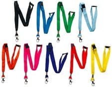 Image of 15mm Plain Lanyard With 3 Point ( Triple ) Safety Breakaway