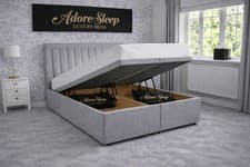 Image of HILTON PANEL BED WITH SOLID OTTOMAN STORAGE END OPENING FAST & FREE UK DELIVERY