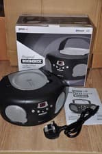 Image of Groov-e Original Boombox with Bluetooth Radio CD Player Black GVPS733