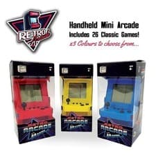 Image of Mini Retro Arcade Machine With 26 Games Electronic Handheld Video Gaming Toy