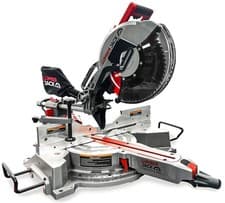 Image of 12" Sliding Mitre Saw Dual Bevel 1650W LED Guide 305mm Blade Dust Bag Fence 240V