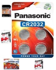 Image of CR2032 Panasonic/Energizer/Duracell Lithium 3V Coin Battery DL2032-Toys Car Key