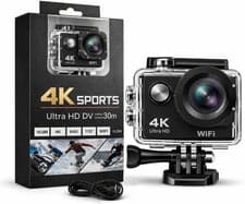 Image of 4K Sport Camera 170° Action Camera Ultra HD WiFi Waterproof Remote Control UK