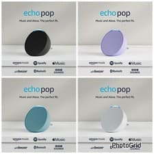 Image of Amazon Echo Pop Full sound compact Wi-Fi and Bluetooth smart speaker with Alexa