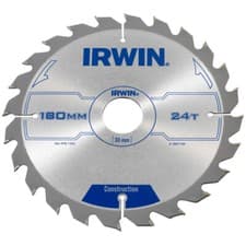 Image of IRWIN® 1897195 Construction Circular Saw Blade 180 x 30mm x 24T ATB