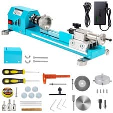 Image of ✅Professional Mini Lathe Wood Lathe Machine for Woodworking - with Accessories