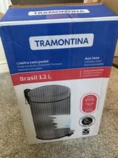 Image of Tramontina 20L Stainless Steel Pedal Bin Brand New RRP £39.99