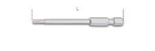 Image of Beta Tools 862 TX/L 1x 1/4" Hex Drive Torx® Bit T10 x 70mm Long
