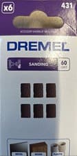 Image of DREMEL 431 SANDING BANDS 60 GRIT 6.4mm PACK OF 6 DREMEL 2615043132