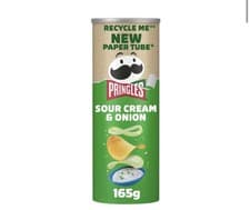 Image of Pringles 165g Sour Cream & Onion Sharing Crisps