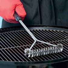 Image of BBQ Grill Brush Stainless Steel Bristles Non-Stick Cleaning Tool UK