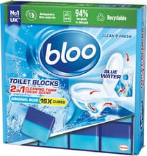 Image of Bloo Original Toilet Cleaning Blocks - 16 x 800g Eco-Friendly Pack