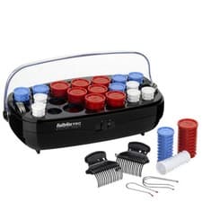 Image of BaByliss Pro BAB3045U 20 Piece Compact Ceramic Heated Hair Rollers Curlers Set