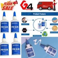 Image of PVA Glue Home Craft Office School Multi Purpose White Glue Dries Clear 40ml