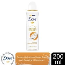 Image of Dove Advanced Care Antiperspirant Deodorant Coconut & Jasmine Flower Scent 200ml