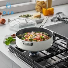 Image of Greenpan Saute Pan with Lid , 30Cm Available in 2 Colours