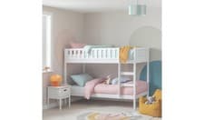 Image of Ronnie Bunk Bed Frame White Kids Childrens Bedroom Furniture UK