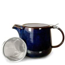 Image of Reactive Glaze Teapot: Scandi Home Ceramic Infuser, 1L, Bergen Range