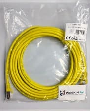 Image of 5m CAT8.1 LSZH 26AWG Networking Cable Yellow New Sealed