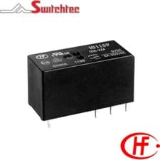 Image of Hongfa HF115F Series 1 Pole 16A Change Over relay PCB 12VDC Coil HF115F0121ZS3AF