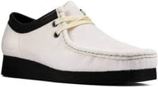 Image of Clarks Wallabee 2 Women's White Interest Shoes - Size UK6  (EU39.5 / US8.5M)