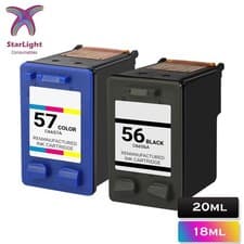 Image of 2 Ink Cartridge 56 57 For HP 450wbt 5145 5150 5150c 4110 4110v 7155 7155w 7200