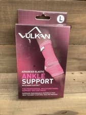 Image of Vulkan Advanced Elastic (AE) pink Ankle Support. Nano flextra. 4002: Large