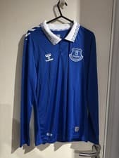 Image of Everton Home Shirt Long Sleeves Hummel Small NO SPONSOR