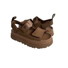 Image of UGG GOLDENGLOW CHESTNUT STRAPPY PLATFORM SANDALS US 9 / EU 40 / UK 7