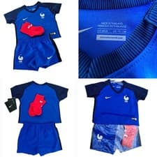 Image of Nike France Baby Unisex 2016 Home Kit Size 3 - 6 Months ( 65 - 70cm)