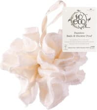 Image of So Eco Bamboo Bath & Shower Pouf White One Size