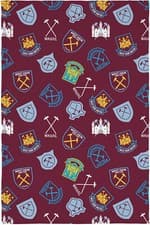 Image of West Ham Fleece Blanket Limited Edition 125 Years Bed Throw