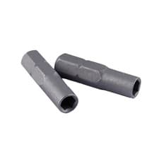 Image of 2Pcs Hex Drive Adapters for 4mm Bits Socket and 6.35mm 1/4" Insert Bit Adapter