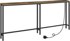 Image of Console Table w/Charging Station Sofa Couch Table 180 x 15 x 80 cm Hallway Table