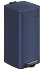 Image of SONGMICS 30L Kitchen Pedal Bin Soft Close Lid Midnight Blue Steel Waste Bin Matt